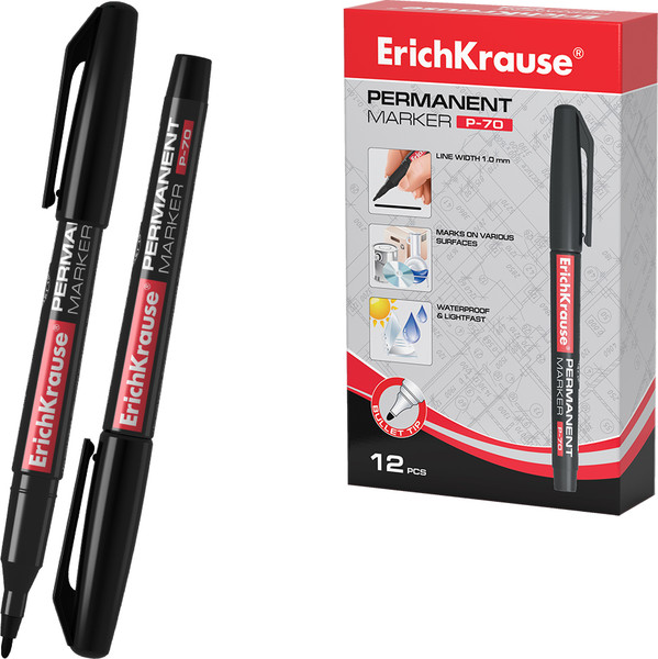 Маркер перманентный Erich Krause P-70 / 37073 - фото