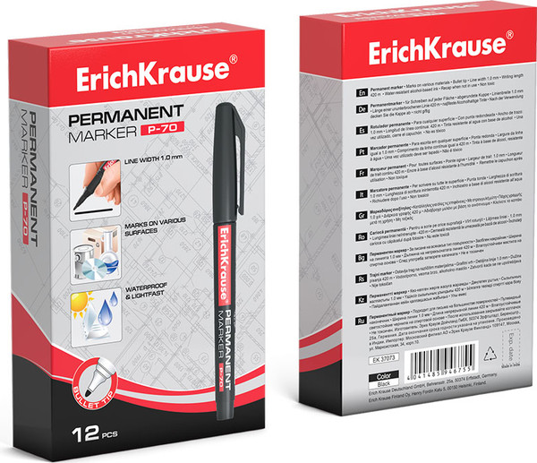 Маркер перманентный Erich Krause P-70 / 37073