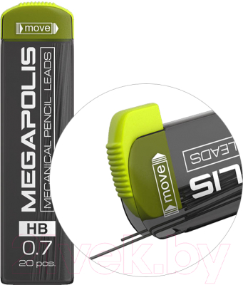 Набор грифелей для карандаша Erich Krause Megapolis Concept / 26611