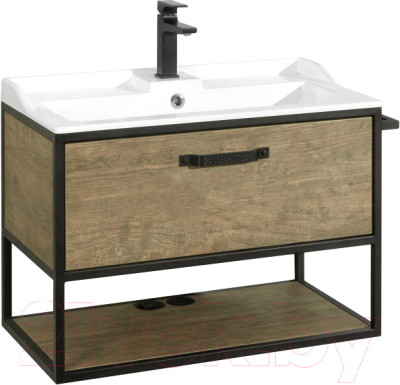 Тумба под умывальник Акватон Лофт Фабрик 80 (1A242401LTDY0) - фото