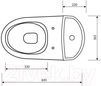 Унитаз напольный Оскольская керамика Арго Стандарт