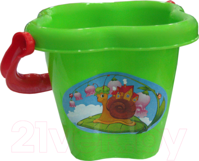 Набор игрушек для песочницы Полесье Ведро-цветок / 2358 - фото