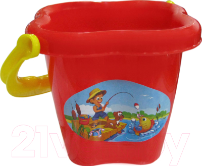 Набор игрушек для песочницы Полесье Ведро-цветок / 2358