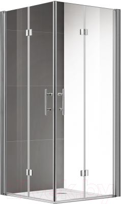 Душевой уголок Cezares ECO-O-ASH-2-80/100-C-Cr - фото