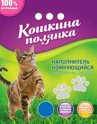 Наполнитель для туалета Кошкина Полянка Бентонитовый / 0201 - фото