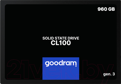 SSD диск Goodram CL100 Gen. 3 960GB (SSDPR-CL100-960-G3) - фото