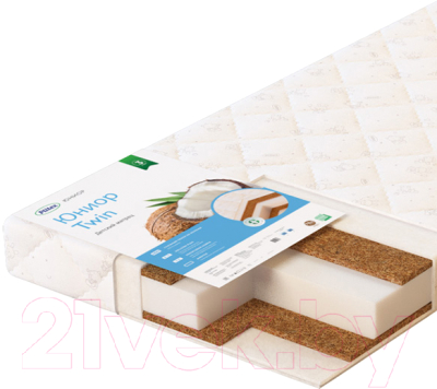 Матрас в кроватку Плитекс Юниор Twin ЮТ-119-01 - фото