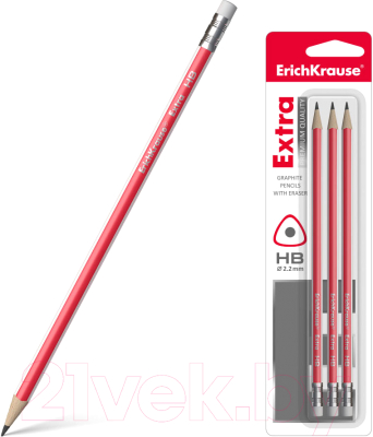 Набор простых карандашей Erich Krause Extra HB / 43572