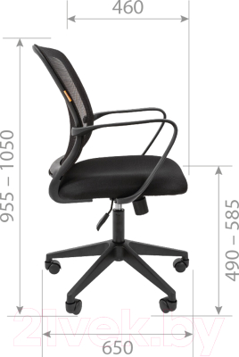 Кресло офисное Chairman 698 (TW-04, серый)