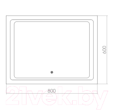 Зеркало Silver Mirrors Фортуна 80x60 / ФР-00000947