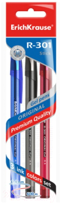 Набор гелевых ручек Erich Krause R-301 Original Gel Stick / 42725 - фото