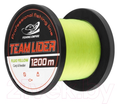Леска монофильная Fishing Empire Lider Camou Fluo Yellow 0.28мм 1200м / CFY-0286 - фото