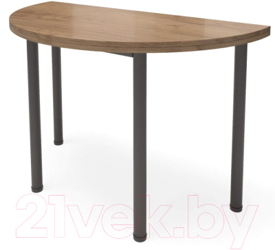 Обеденный стол Millwood Далис 3 60х120-110х76 (дуб табачный Craft/металл черный) - фото