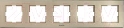 Рамка для выключателей и розеток Panasonic Karre Plus WKTF08052BR-BY - фото