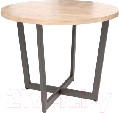 Обеденный стол Millwood Лофт Орлеан Л D110x75 (дуб табачный Craft/металл черный) - фото