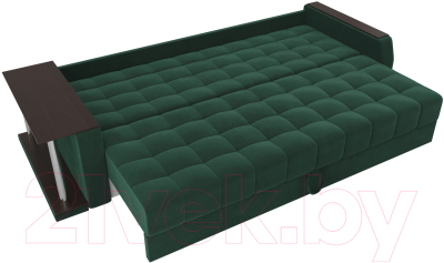 Диван Лига Диванов Атлант 234 с левым столиком (велюр, зеленый)