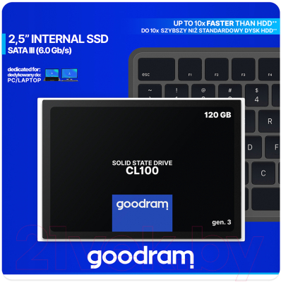 SSD диск Goodram CL100 Gen. 3 120GB (SSDPR-CL100-120-G3)