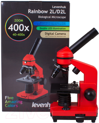 Микроскоп оптический Levenhuk Rainbow 2L / 69039 (Orange) Микроскоп оптический Levenhuk Rainbow 2L / 69039 (Orange)