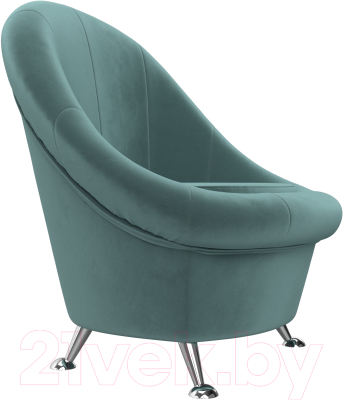Кресло мягкое Лига Диванов 252 / 105533 (велюр, бирюзовый)