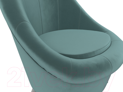 Кресло мягкое Лига Диванов 252 / 105533 (велюр, бирюзовый)