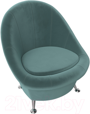 Кресло мягкое Лига Диванов 252 / 105533 (велюр, бирюзовый)