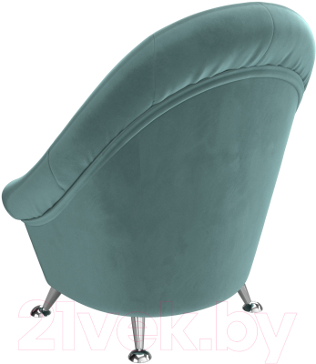 Кресло мягкое Лига Диванов 252 / 105533 (велюр, бирюзовый)