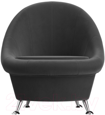 Кресло мягкое Лига Диванов 252 / 105537 (велюр, серый)