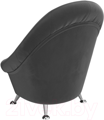 Кресло мягкое Лига Диванов 252 / 105537 (велюр, серый)