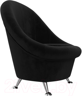 Кресло мягкое Лига Диванов 252 / 105539 (велюр, черный)