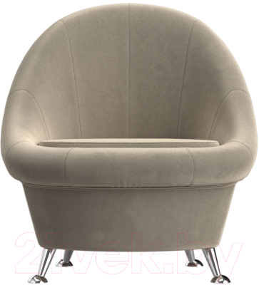 Кресло мягкое Лига Диванов 252 / 105540 (микровельвет, бежевый)