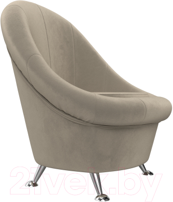 Кресло мягкое Лига Диванов 252 / 105540 (микровельвет, бежевый)