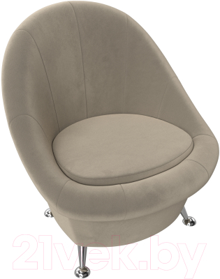 Кресло мягкое Лига Диванов 252 / 105540 (микровельвет, бежевый)