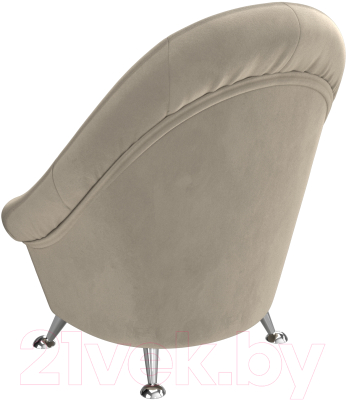 Кресло мягкое Лига Диванов 252 / 105540 (микровельвет, бежевый)