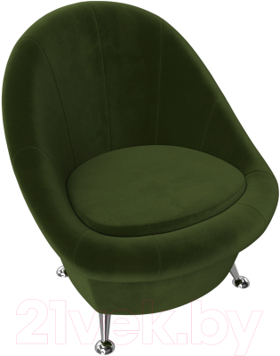 Кресло мягкое Лига Диванов 252 / 105541 (микровельвет, зеленый)