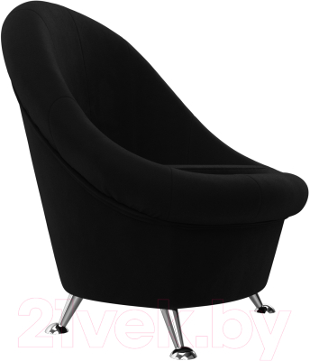 Кресло мягкое Лига Диванов 252 / 105544 (микровельвет, черный)