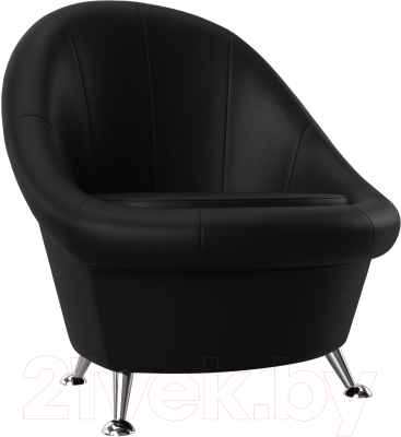 Кресло мягкое Лига Диванов 252 / 28243 (экокожа, черный) - фото
