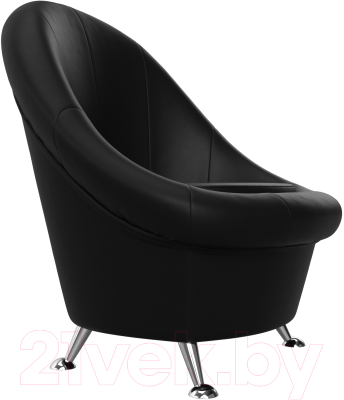 Кресло мягкое Лига Диванов 252 / 28243 (экокожа, черный)