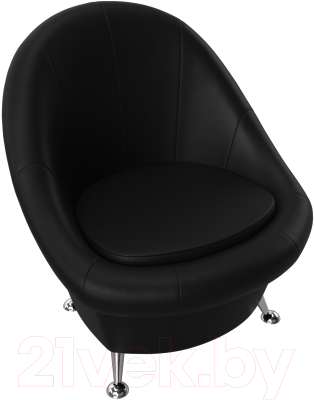 Кресло мягкое Лига Диванов 252 / 28243 (экокожа, черный)