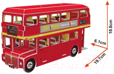 Конструктор CubicFun Лондонский двухэтажный автобус / S3018h