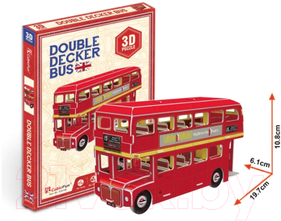 Конструктор CubicFun Лондонский двухэтажный автобус / S3018h