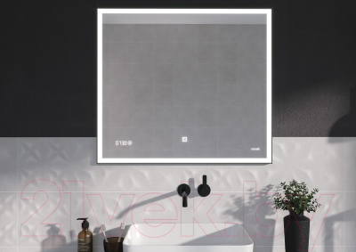 Зеркало Cersanit Led 011 80x70 / KN-LU-LED011-80-d-Os