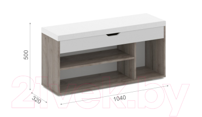 Тумба в прихожую Империал Аризона с нишей
