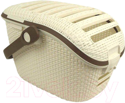 Переноска для животных Curver Pet Carrier Vint 00616-P16-00 / 198861 (кремовый/коричневый)