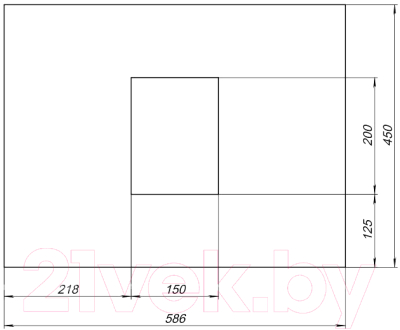 Столешница для ванной Aquanet Nova Lite 60 / 257609