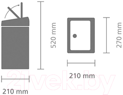 Мусорное ведро Brabantia Touch Bin / 477201