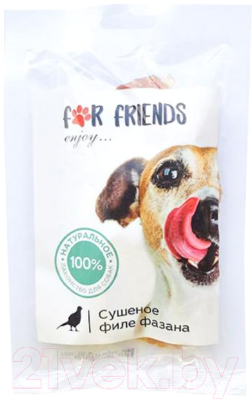 Лакомство для собак For Friends Сушеное филе фазана / TUZ647 - фото