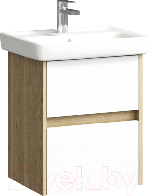 Тумба с умывальником Aqwella Сити 50 / SI0105DB/CI0105DB (подвесная) - фото