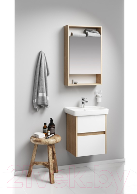 Тумба с умывальником Aqwella Сити 50 / SI0105DB/CI0105DB (подвесная)