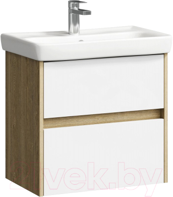 Тумба с умывальником Aqwella Сити 60 / SI0106DB/CI0106DB (подвесная) - фото