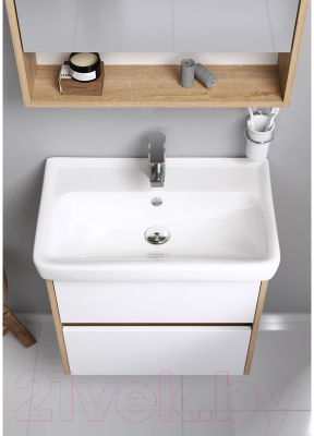 Тумба с умывальником Aqwella Сити 60 / SI0106DB/CI0106DB (подвесная)